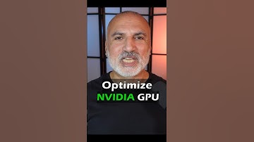 Optimize NVIDIA GPU performance #nvidia #nvidiageforce