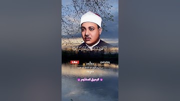 الا تحزني قد جعل ربك تحتك سريا - القارئ الشيخ عبد الباسط عبد الصمد