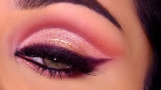 Smudged Eyeliner Neutral Eye Makeup Tutorial Huda Beauty Nude Rich Palette नयटरल आई मकअप