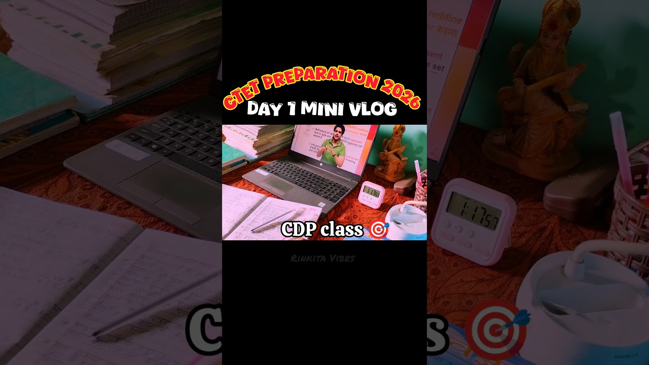 Day 1  One day ✨CTET preparation 2026 starts today
