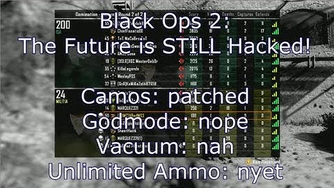 @Treyarch @DavidVonderhaar Black Ops 2: The Future is STILL Hacked!