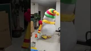 2m Inflatable  Snowman Costume for Events Party Adult Full Body Lovely Snowman Blow Up Suit