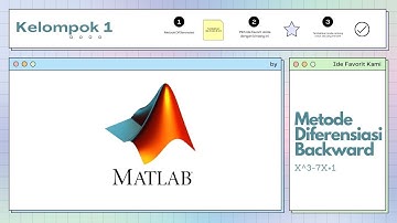 (85) 9.7.9 Diferensiasi numerik melalui Backward f(x) = x^3 - 7x + 1 menggunakan Matlab