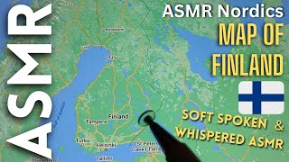 Relaxing Map of Finland 🇫🇮 [ASMR Nordics]