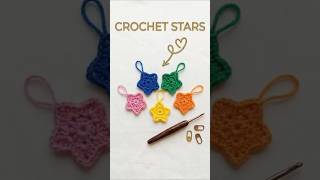 How to Crochet a Tiny Star in 1 Minute! ⭐✨ #CrochetShorts