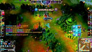 Fizz 1v4 quadra kill