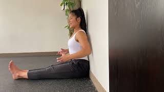 Hamstring Mobility: L-Sit Against Wall