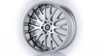 Beyern Bmw Wheels Munich - Silver With Machined Face With Chrome Stainless Lip
