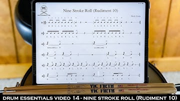 Drum Essentials Video 14 - Nine Stroke Roll (Rudiment 10) | NickCostaMusic.com