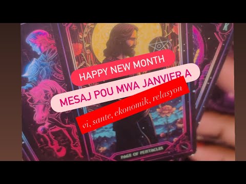Mesaj Pou Mwa Janvye A Vi Sante Ekonomi Lanmou Happy New Month Haitian 2026 111 Tarot 