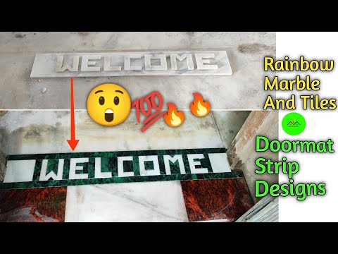 How To Make Tile Door Mat Strip Border Design Welcome Design