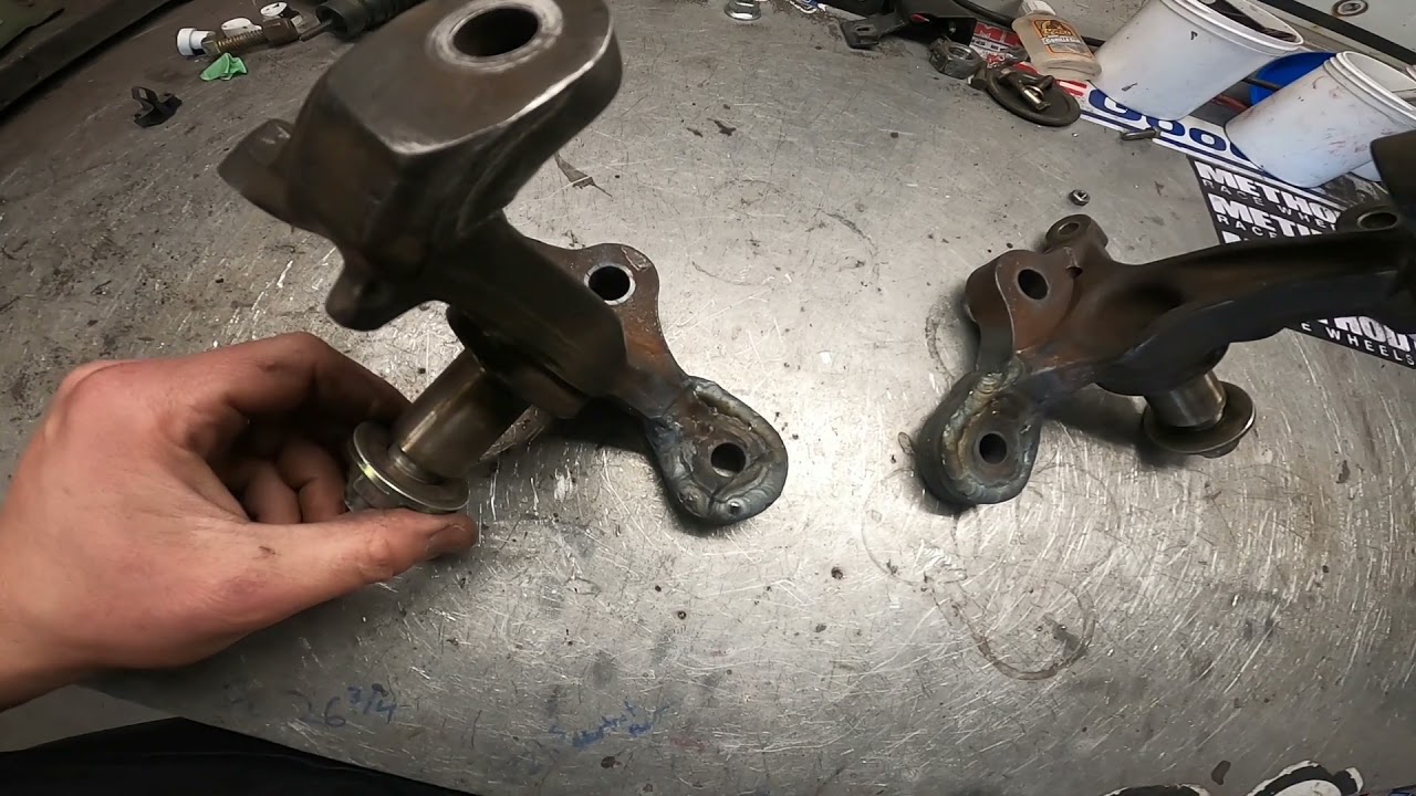 Cutting Miata knuckles for drifting