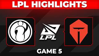 IG vs TES Game 5 Highlights | LPL Split 3 Playoffs 2026 | Invictus Gaming vs Top Esports screenshot 4