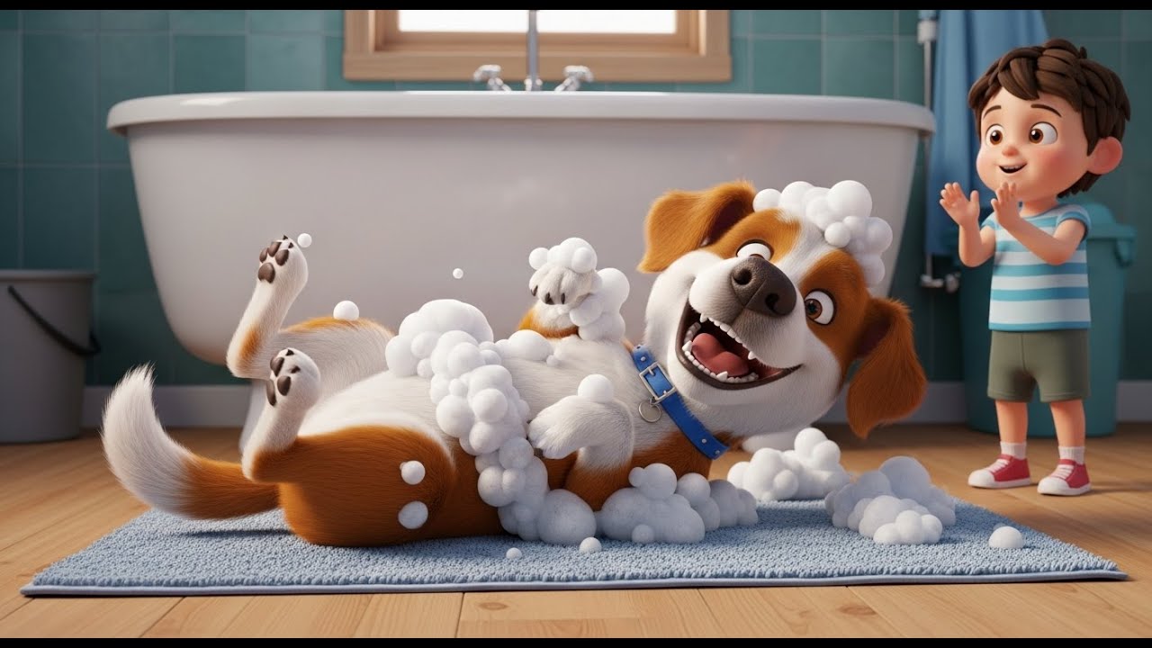 Der Hund, der Schaumbäder liebte 🐶🛁 | Lustiges Kinderlied über Sauberkeit und Spaß