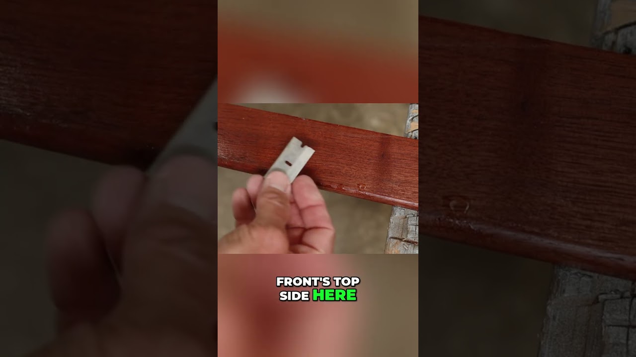 ⁣Effortless Drip Removal: Razor Blade Painting Hack! #shorts