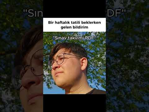 sınav takvimi PDF Bİldirimi
