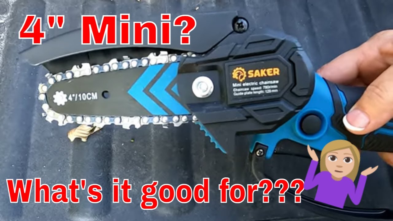 Using a Saker Mini Chainsaw - YouTube