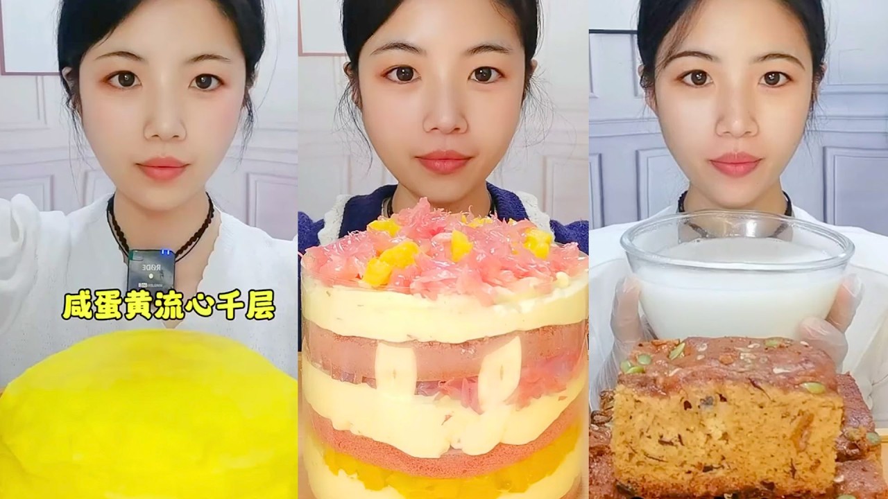 Homemade Cake and Brownie Eating Show | Calm Dessert Mukbang #88