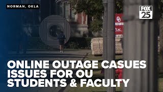 Online disruption causes issues for students and faculty at the University of Oklahoma