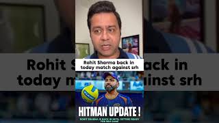 Rohit Sharma back in MI , Today match against srh? ☠️ #ipl #ipl2026 #rohitsharma #mi