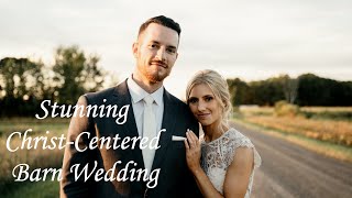 ChristCentered Wedding at Stunning White Barn in Minnesota