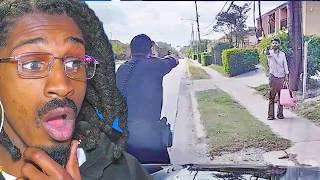 Wild Shootout Breaks Out After Officer Confronts Armed Suspect Bodycam Reaction Poppa Benji
