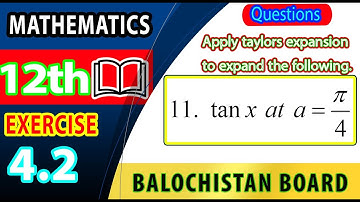 12th Math Exercise 4.2 Question 11 | Apply Taylor