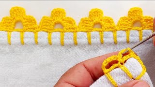 Barrado em croche Florzinha fácil para iniciantes