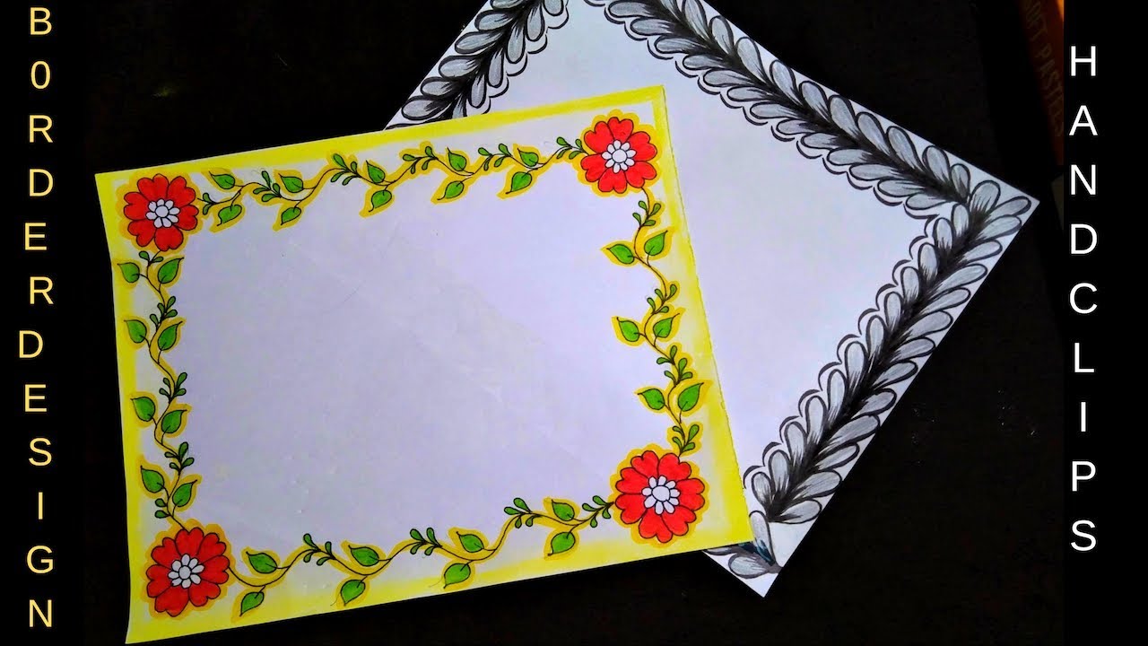 border designs for assignment sheets