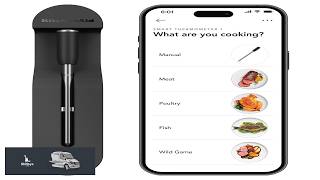 KitchenAid Smart Wireless Rechargeable Meat Thermometer Waterproof Soak 6 Hours