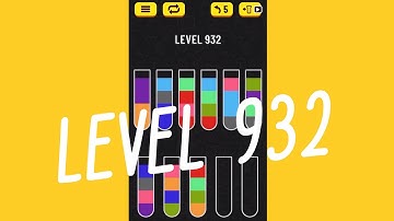 Water Sort Puzzle Level 932