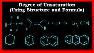 Degree of Unsaturation, Double bond equivalent, Index of Hydrogen Deficiency | Spectroscopy
