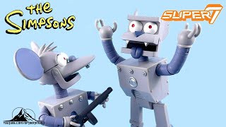 Super7 The Simpsons Ultimates! ROBOT ITCHY AND SCRATCHY Video Review