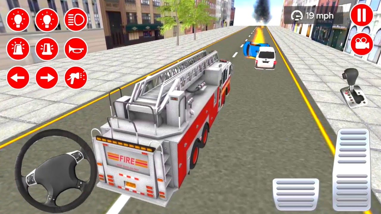 Real Fire Truck Driving Simulator Fire Fighting Game Android