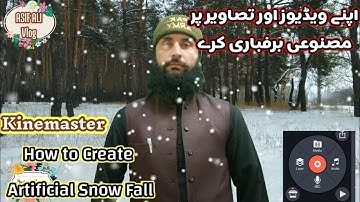 How to Create Snow Falling Effect In KineMaster | Artificial Snow Fall #snow #snowfall #kinemaster