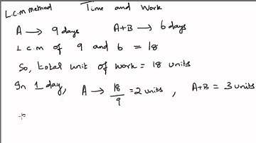 Time and Work - Shortcut LCM Method