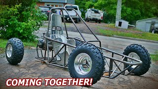 2 stroke Powered Offroad Crosskart Build!! Part 4 "Assault kart"