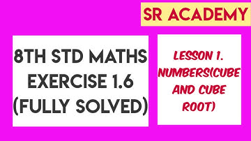 8th standard maths exercise 1.6 unit 1. Numbers samacheer kalvi