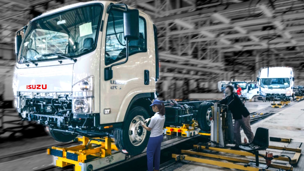 Isuzu N-Series (ELF) Truck Manufacturing process: Building Light-Duty commercial trucks in Japan
