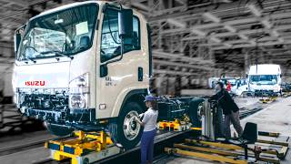 Isuzu N-Series Elf Truck Manufacturing Process Building Light-Duty Commercial Trucks In Japan