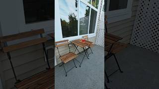 Ikea Tarno Outdoor Foldable Table Chair #ikea #patiofurniture