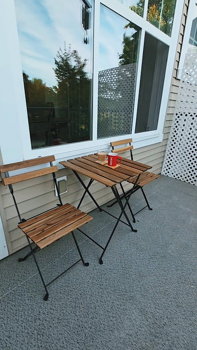 Ikea Tarno Outdoor Foldable Table Chair #ikea #patiofurniture