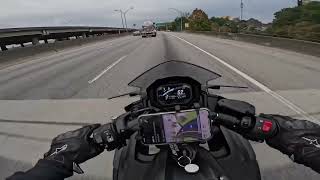 Ride With Me TO WORK!  ninja 650 #beginnerrider #atl
