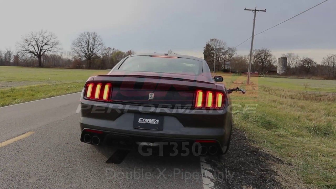 Hear the Roar of the CORSA Performance 20152020 Mustang GT350 Double X Pipe Mid Pipe Exhaust