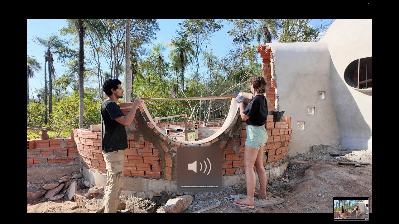 017 Building a Dome House, a couch starts, internal render, I am running out of money! yipeee!