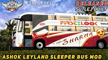 download ASHOK LEYLAND SUTLEJ BUILT SLEEPER BUS 😍 MOD for bus simulator indonesia |BUSSID#bussidmods