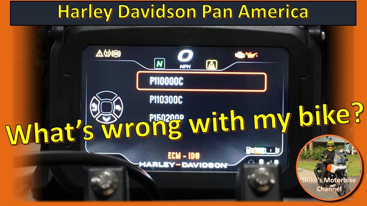 Pan America, Troubleshooting the trouble codes. - YouTube