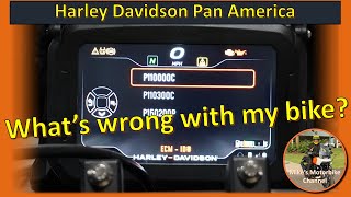 Pan America, Troubleshooting the trouble codes.