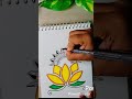 Lotus mandala tutorial_how to draw mandala art #easymandala #fyp #colouringvibes _201