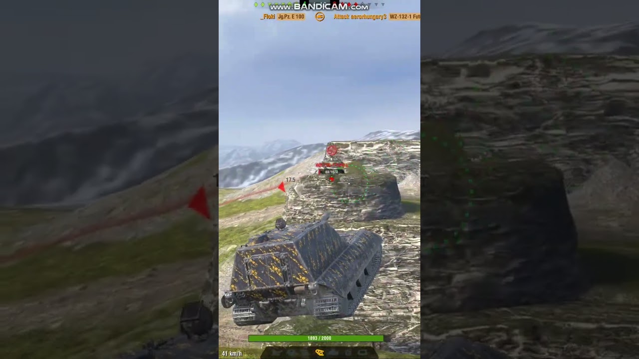 Wotblitz JG.PZ.E100 - jump kill